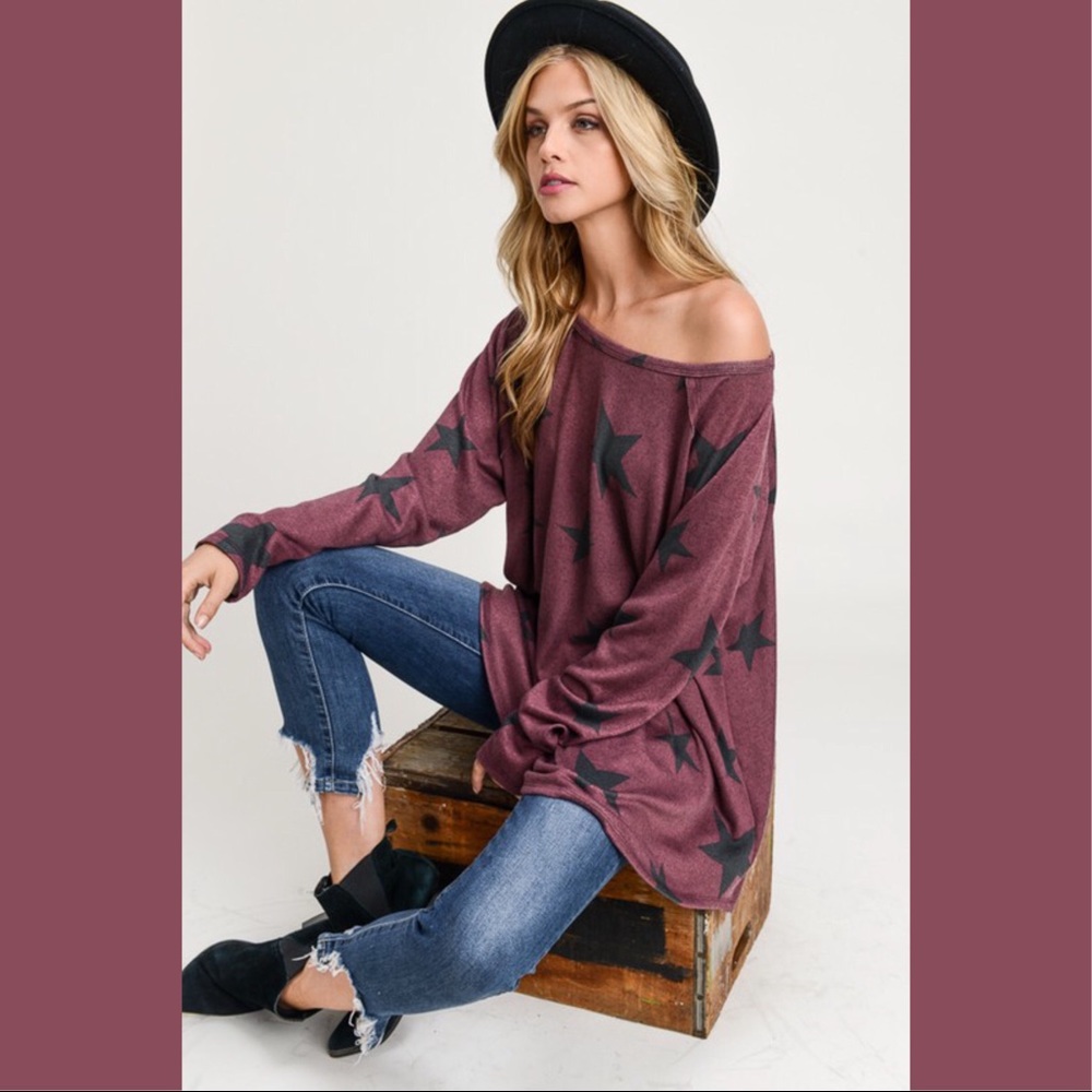 🌺🆕5⭐️Best Seller Star Oversized Top - Picture 3 of 6